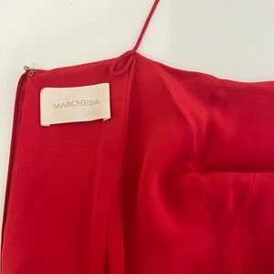 Marchesa Collection Crepe Silk Evening Dress w/removable Lace Overlay Size 6 ❤️